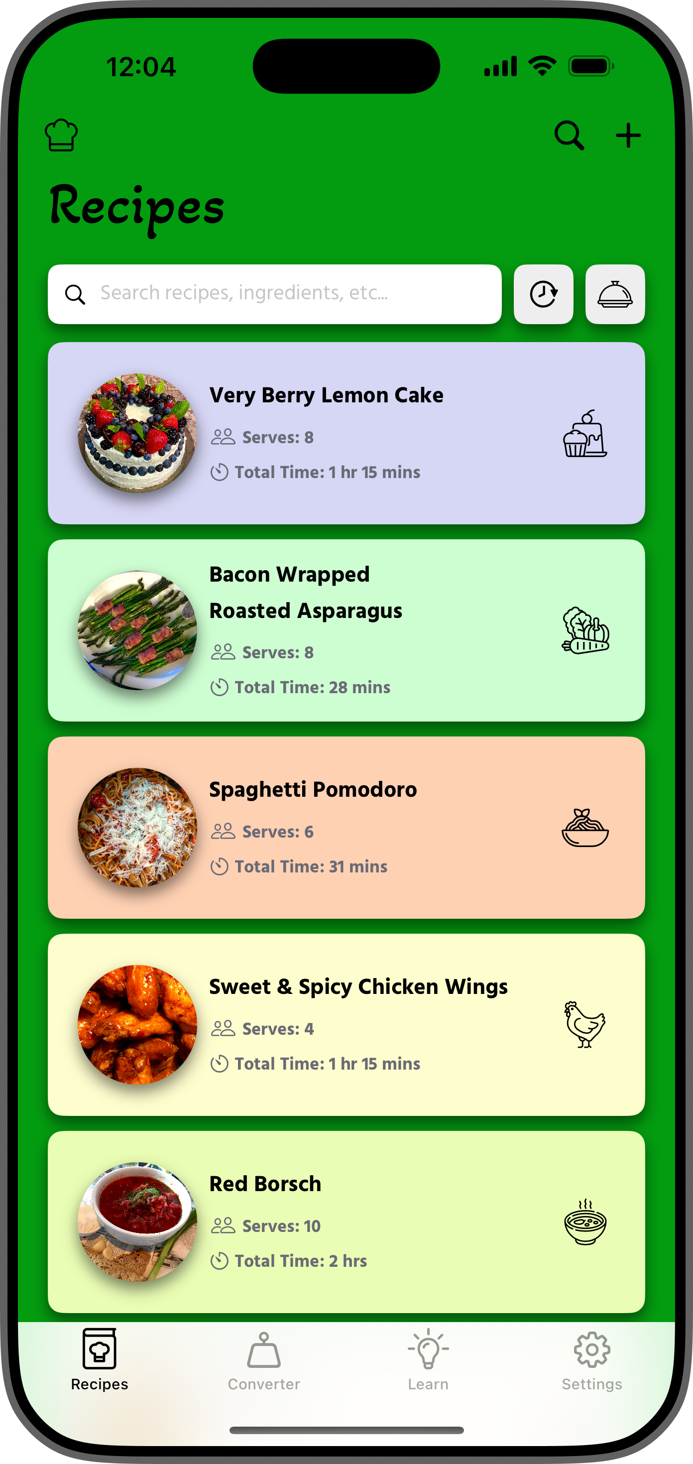 Recipe Resizer iPhone Screenshot