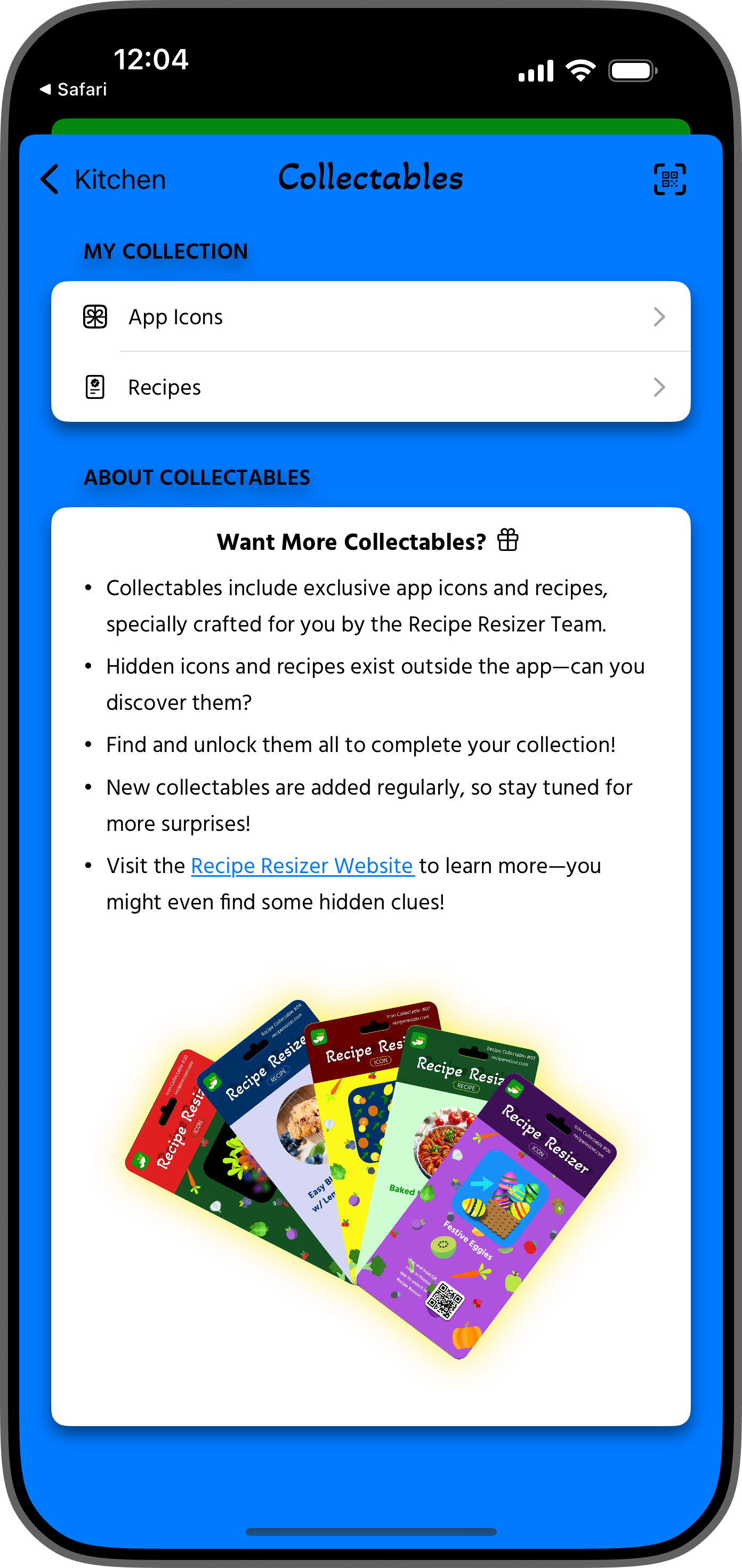 Recipe Resizer iPhone Screenshot